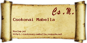 Csokonai Mabella névjegykártya